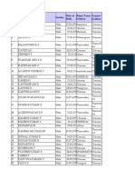 Student Details Table With Home Town and Current Location