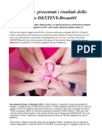 SABCS19 Presentati i Risultati Dello Studio DESTINY-Breast01