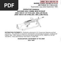 TM9-1005-201-10 - M249 - Operator's Manual PDF
