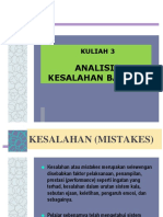 Kuliah 3 - 4 Analisis Kesalahan Bahasa