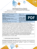 Syllabus Del Curso Acondicionamiento Físico y Bienestar