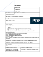 Pattern Lesson Plan 11 | PDF | Lesson Plan | Education Theory