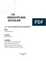 Monografía - La Indisciplina Escolar