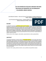 Análise dos resíduos de uma igreja em Governador Valadares