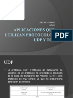 Aplicaciones Que Utilizan Protocolos UDP Y TCP