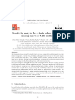 IJIM_Volume 1_Issue 1_Pages 69-75 Sensitivity Analysis for Criteria Values in Decision Making Matrix of SAW Method