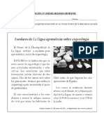 Prueba Texto Informativo 4º 2014