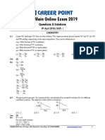 JEE Main 2019 Paper Solution Chemistry 09-04-2019 1st