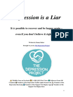 Depression Is A Liar Brought To You by The Depression Project PDF