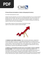 5 Formas Eficazes de Aumentar as Vendas na Recuperação Económica