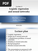 Lec-04-Logistic Regression and Neural Networks PDF