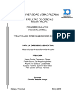 Práctica Intercambiador de Calor Equipo #3