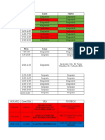 Horario de Disponibilidad