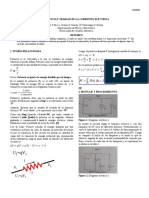 Potencia y Trabajo de La Corriente Eléctrica