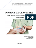 Proiect de Cercetare