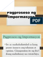 Pagpoproseso NG Impormasyon