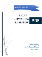 Physics Investigatory Project LIGHT DEPE