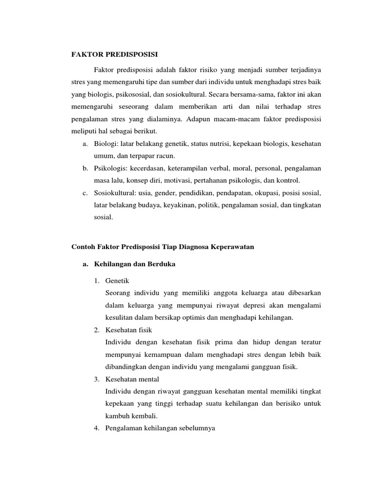 Faktor Predisposisi PDF