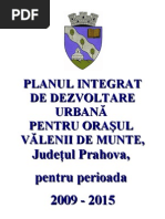 Plan Integrat de Dezvoltare Urbana Al Orasului Valenii de Munte