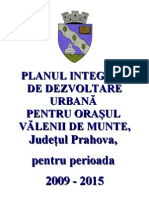 Plan Integrat de Dezvoltare Urbana Al Orasului Valenii de Munte