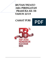 SAMBUTAN UPACARA PERINGATAN HARI PRAMUKA KE-58