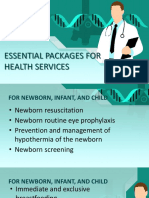 Essential Health Packages