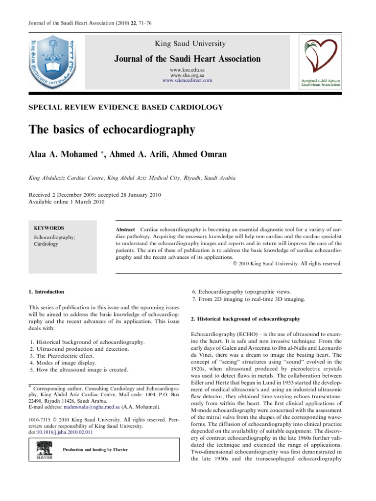 Basic Echocardiography Pdf Heart Valve Ventricle Heart