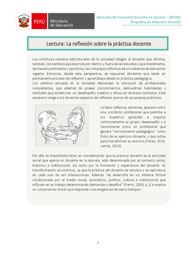 Reflexión sobre la Práctica Docente | PDF | Maestros | Aprendizaje