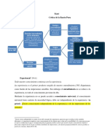 Reporte de Lectura: Critica de La Razón Pura, Conceptos Generales y Problemática