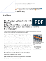 Infinite Bus Short Circuit Calculation