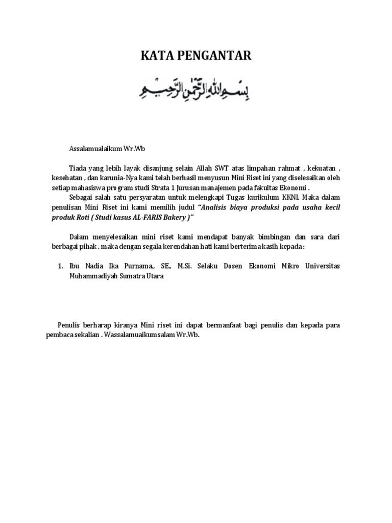 Mini Riset Ekonomi Mikro Pdf