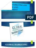 Global Marketing and Research and Development