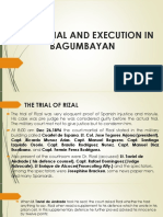 Rizal's Trial and Execution in Bagumbayan