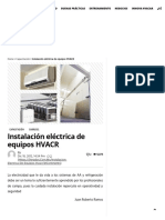 Instalación eléctrica de equipos HVACR – Revista Cero Grados