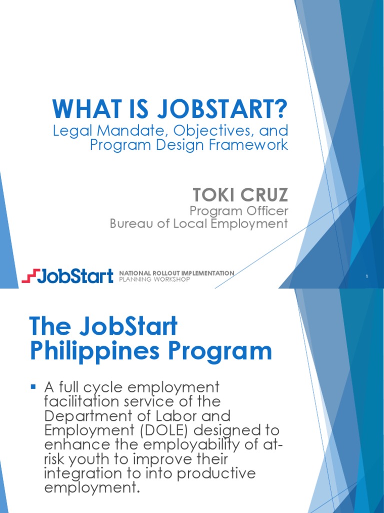 JobStart Philippines Program Overview | PDF | Employment | Labor