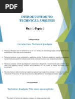 Topic 1 - Introduction To Technical Analysis