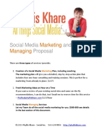 Social Media Management Proposal Template PDF