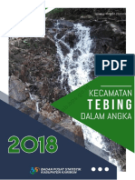 Kecamatan Tebing Dalam Angka 2018