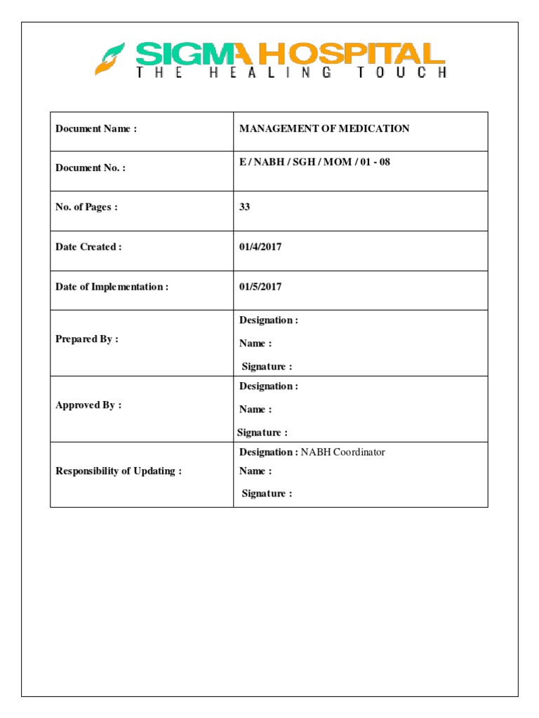 Medication Management Guidelines | PDF | Medical Prescription ...