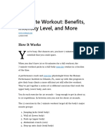 7-Minute Workout - Benefits, Intensity Level, and More