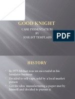 Good Knight: Case Presentation BY Knight Templars