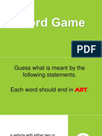 Word Game - ART