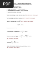 Scour Depth Calculations per IS Code | PDF | Earth Sciences | Civil ...