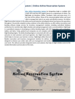 Airline Reservation System - Online Airline Reservation System
