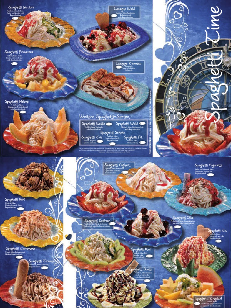 Eiskarten Standard Spaghetti 1 KSTD 003