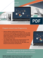 Linear Progamming - Assignment Problem PDF