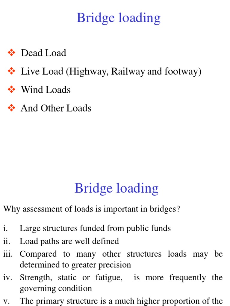 Bridge Load Assessment and Standards | PDF | Structural Load | Track ...