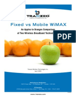 Mobile Vs Fixed WiMAX