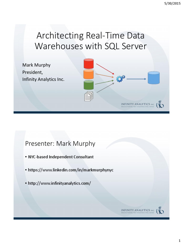 Real Time DW With SQL - Server PDF | PDF | Databases | Oracle Database