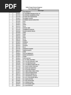 List Active Agent As Of 15 November 2019 Pdf